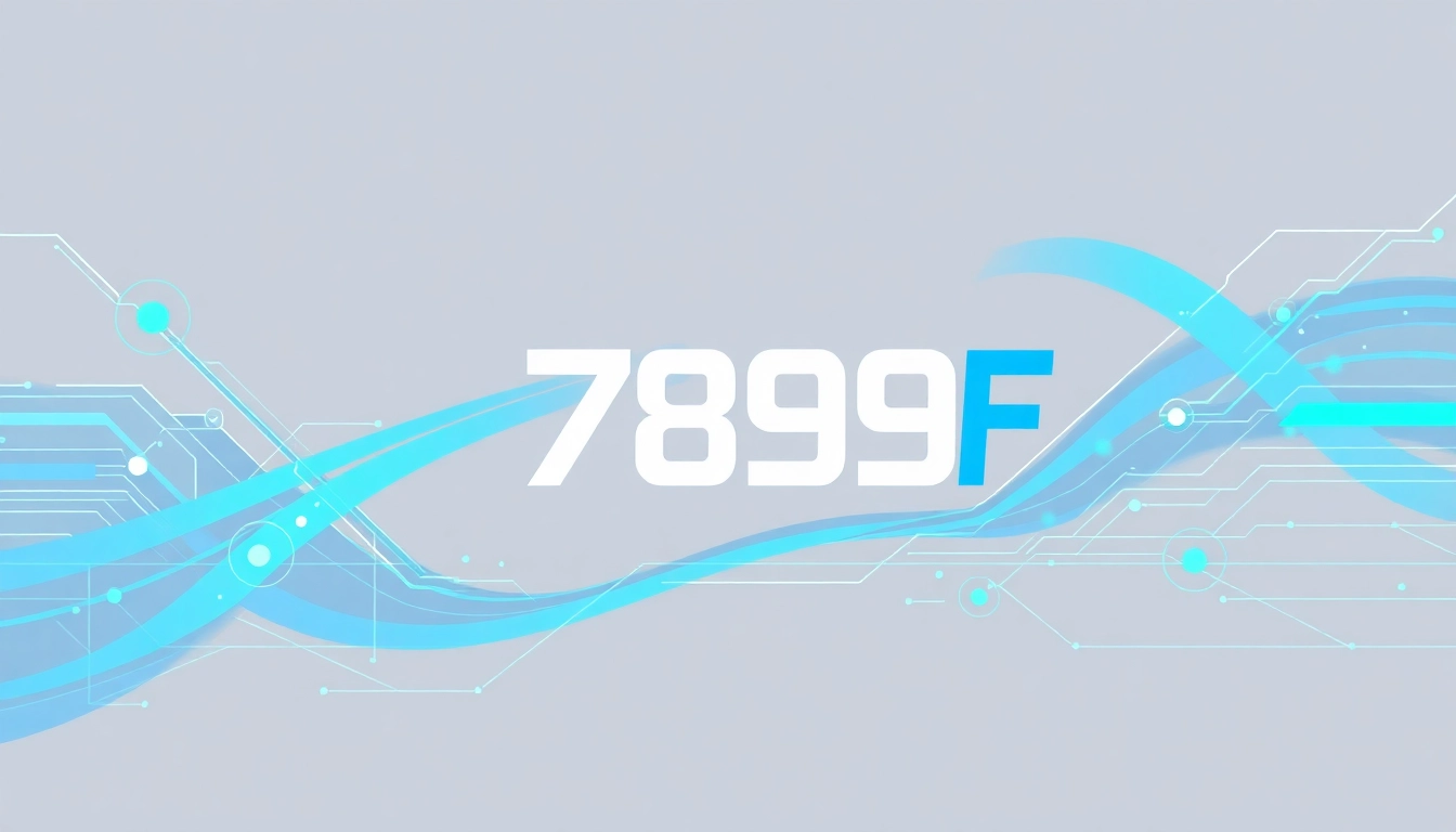 789F brand logo with futuristic design emphasizing online service connectivity and digital excellence for accessible user engagement.