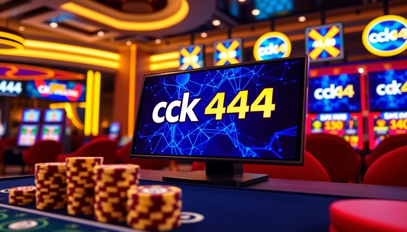 CK 444 online gaming platform showcasing thrilling slots and live dealer action in vivid detail for engaging visuals.