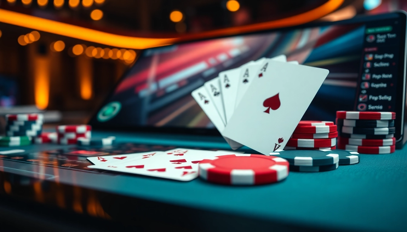 Clubgg poker gaming scene showcasing lively community play with chips and cards, highlighting social interaction and competitive fun for online players.
