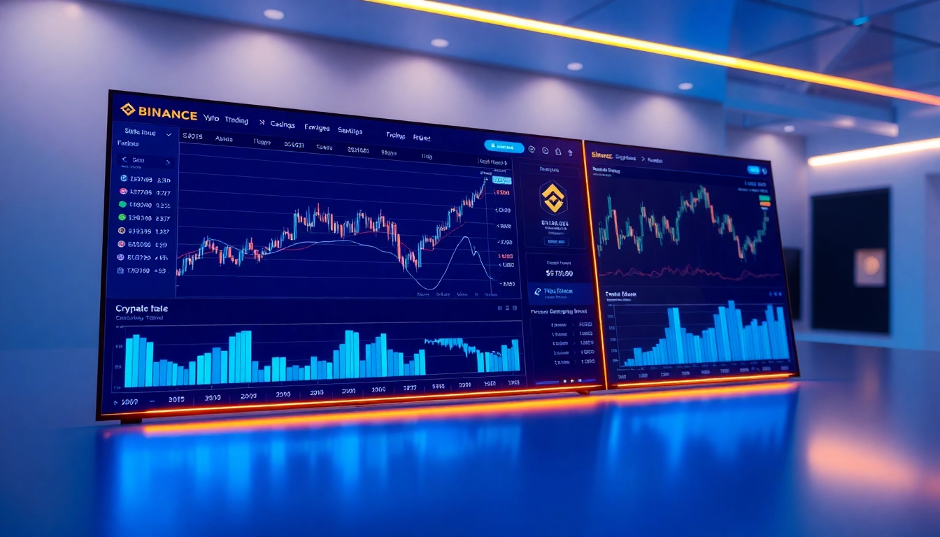 Comprehensive Binance exchange guide visual showing trading interface, charts, and user options for better understanding.