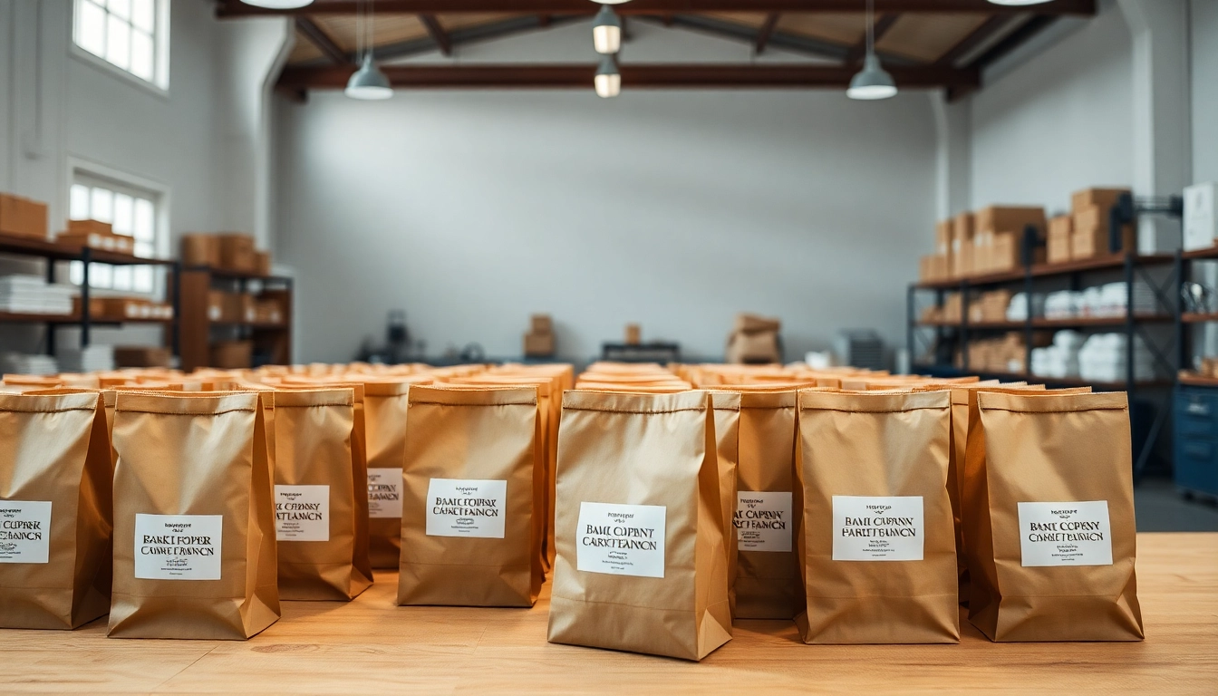 High-quality torba papierowa displayed with custom branding, showcasing eco-friendly packaging