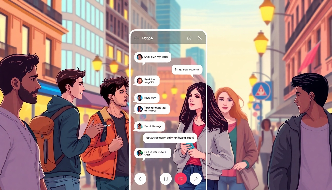 Engaging visual showing diverse adults exchanging discreet annonces sexe messages on mobile