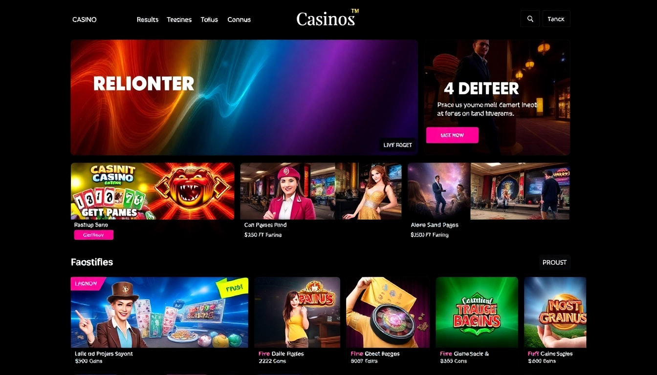 High-quality image illustrating popular casino siteleri with live casino games and engaging