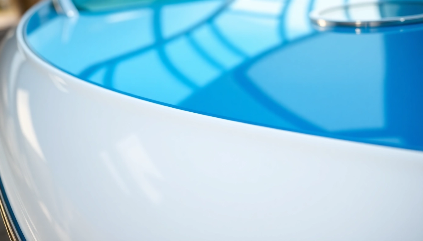 Professional applying Boots Versiegelung to a boat hull for maximum protection and shine
